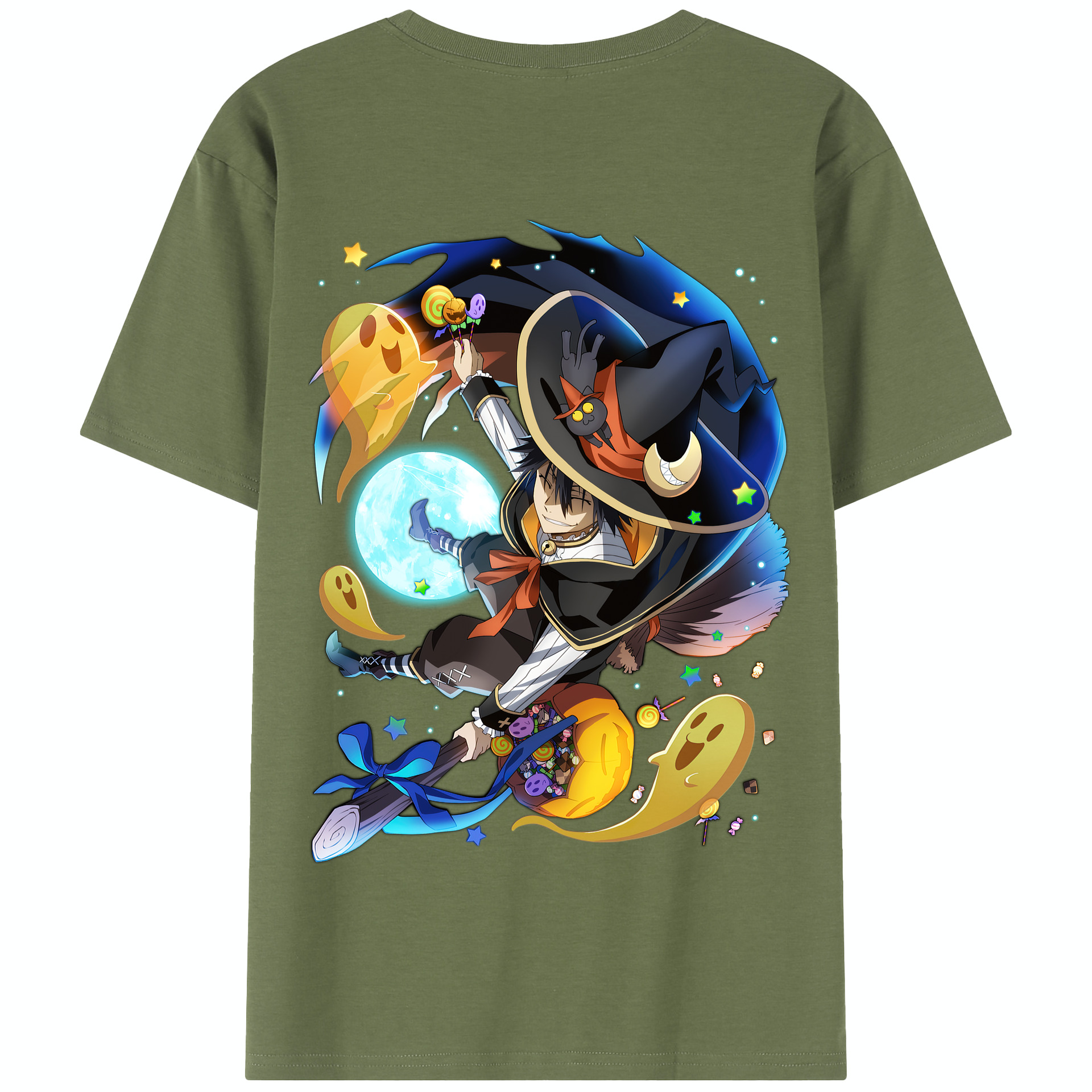（画像用） 文豪ストレイドッグス Bungo Stray Dogs 綿100％半袖Tシャツ（背面プリント）
